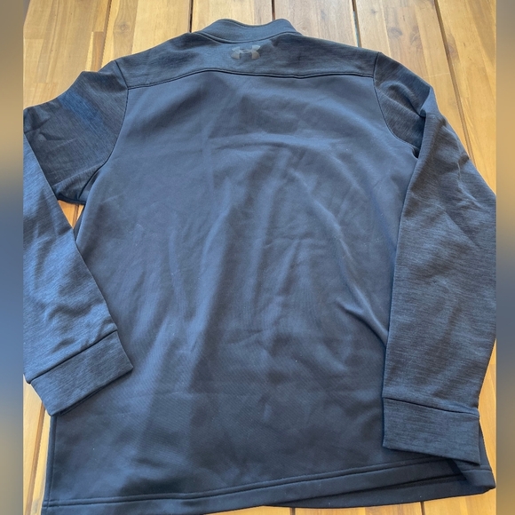 Under Armour Mens‎ Black Loose Fit Quarter-Zip Pullover Size Large - Picture 2 of 5